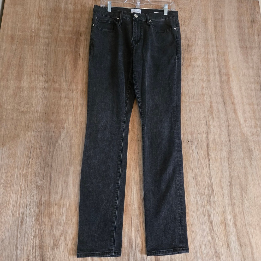 Frame LHomme Skinny Jeans Mens 31 Faded Black Denim Pants